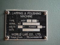 WORLD LAP WSP-9PB ラップ盤/ポリッシュ盤